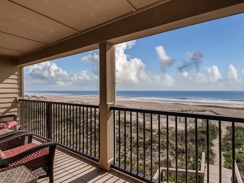 You are right on the beach in this condo!